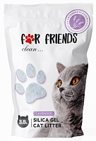 Наполнитель For Friends силикагелевый с ароматом лаванды, 3,8 л.