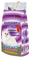 Наполнитель Pussy-cat комкующийся, 10 л.