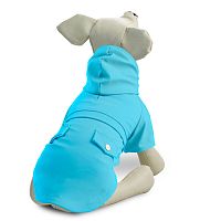 Попона-дождевик "Денди" M, голубая, размер 30см серия BE TRENDY