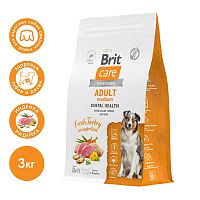 Сухой корм для здоровья зубов взрослых собак средних пород с индейкой Dog Adult M Dental Health, 3 кг