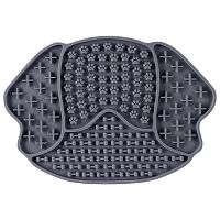 Коврик лизательный для животных силиконовый "Пёс", серый, 215*150*8мм