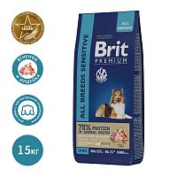 Корм сухой для взрослых собак всех пород с чувствительным пищеварением с ягненком и индейкой Dog Sensitive, 3 кг