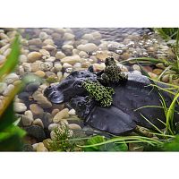 Остров для акватеррариума Семья бегемотов PT3066