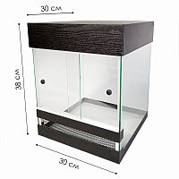 Террариум для рептилий Тропик черный 30 л