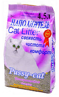 Наполнитель Pussy-cat комкующийся, 4,5 л.