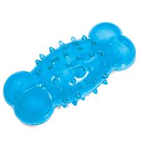 Игрушка для собак из термопласт.резины "Косточка шипованная с отверстиями", 135мм