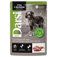Паучи для активных собак всех пород с уткой с яблоками Active, 85 г