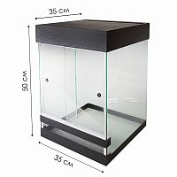 Террариум вертикальный для хамелеона черный 60 л