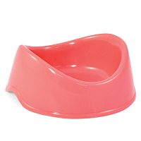 Миска пластиковая "Бисквит", 0,25л, коралловая