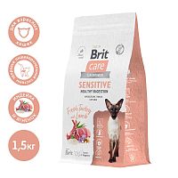 Сухой корм для здорового пищеварения кошек с индейкой и ягнёнком Cat Sensitive Healthy Digestion, 1,5 кг