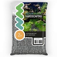 Грунт для аквариума NOVAMARK HARDSCAPING Бело-серый песок 1-3 мм (River Salt&Pepper), 2л