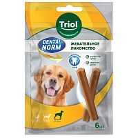 Лакомство для собак крупных пород "Палочки жевательные" DENTAL NORM, 240г (уп.6шт.), 240 г