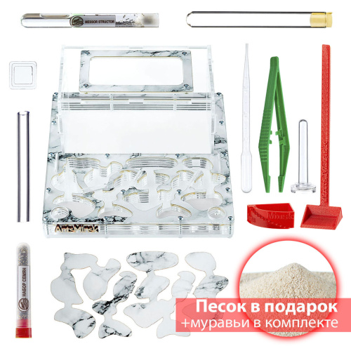 Стартовый комплект с муравьями XXXL marble