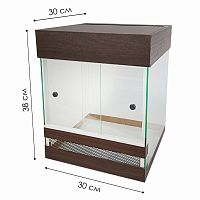 Террариум для рептилий Тропик венге 30 л