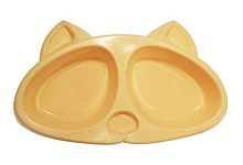 Миска Киска двойная пластмассовая, 2*0,2 л